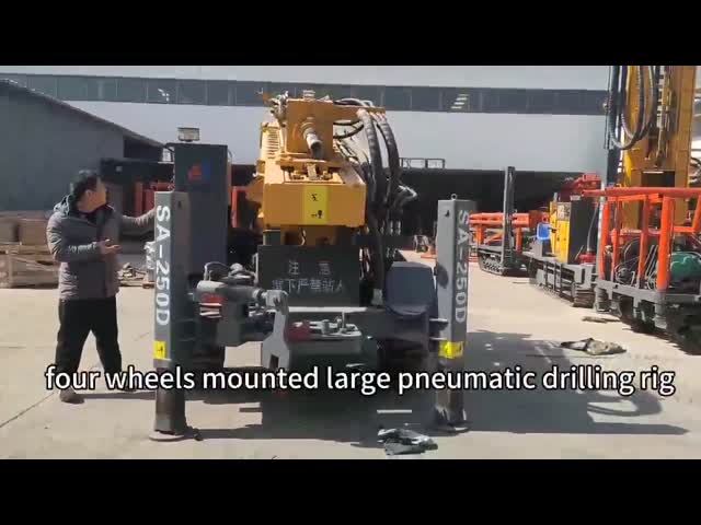 ST200 Pneumatic Water Well Drilling Rig Machine For Large Borehole Blasting