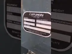 Подержанное традиционное машинное оборудование экскаватора Hyundai 220 13 тонны video
