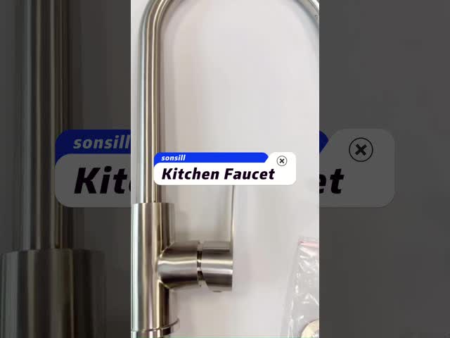 SONSILL Tubina de cozinha de aço inoxidável com alça de alavanca estilo moderno