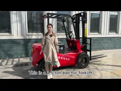 штабелеукладчик паллета лития колеса штабелеукладчика 4 грузоподъемника электрического грузоподъемника 1.5T идя небольшой video