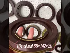 Уплотнение масла FAW дифференциальное 88x142x20mm, уплотнение масла тавота стандарта ISO 9001, трение уплотнения масла двойной губы низкое video