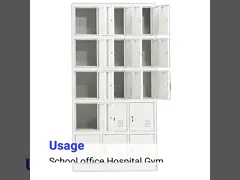 Водоустойчивая Lockable безопасность 15 шкафчиков металла замка ручки двери video