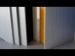 комната плакирования панелей сэндвича пены полиуретана 50mm-200mm холодная изолировала на открытом воздухе video