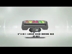 Barra conduzida Dmx da cabeça do pixel do feixe da lavagem do zumbido do estroboscópio luz movente para o concerto 10W*6PCS 4 In1