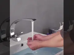 Умывальник Цинковый сплав Кран Изогнутый Бассейн Кран Все Медь Для Банной Контейнер video