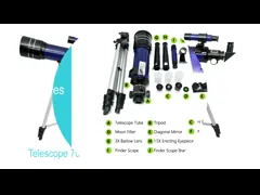Blue 70mm Lens Astronomical Refractor Telescope 360mm Focal Length