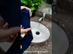 Обработанные силиконом носки оружия Книт водоустойчивые 52 кс 4 дюйма резинки для винтовок video