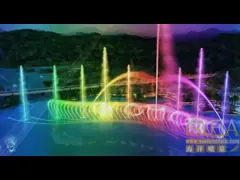 Бегущий, гоняющийся за водой Музыкальный фонтан Нержавеющая на открытом воздухе video