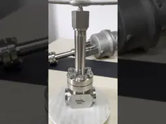 Включающий клапан высокого давления с криогенным шаром PN32Mpa video