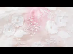 Утеска шнурка вышивки цветка прочной мягкой отделки шнурка Тюль сетки красочная video