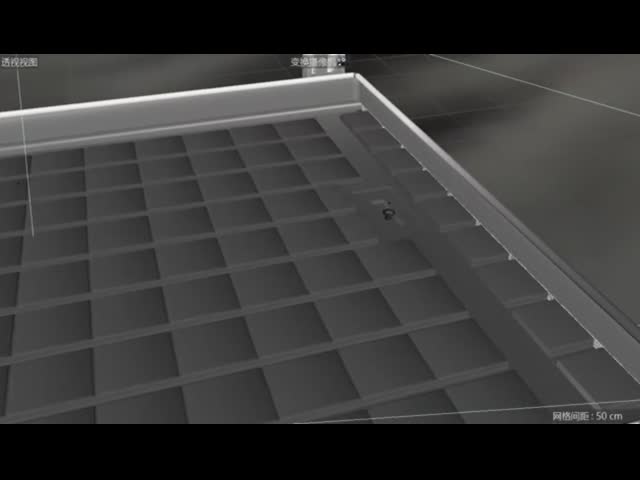 農業用 4*8ft ABS プラスチック 水育水流 トレイ 成長ラック