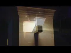 палуба квадрата 20W, который нужно рассветать солнечные приведенные в действие света стены модернизировала солнечную лампу 100lm загородки video