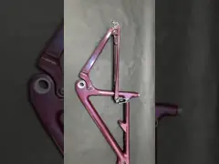 Полная картина хамелеона рамки горного велосипеда углерода подвеса 29 XC темная - красный цвет video