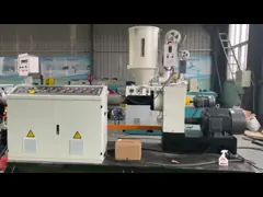 50-110mmPP ενιαία ζαρωμένη τοίχος γραμμή παραγωγής εξώθησης σωλήνων PVC PE