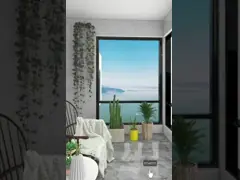 Серый мраморный вид керамическая деревенская плитка 400x400 мм внутренний стенный пол video