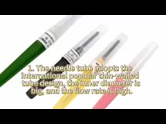 Безопасность весь тип польза ручки размера больницы иглы забора крови медицинская video