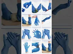 Защита окружающей среды одноразовые перчатки из ПВХ для удобных и автомобильных розовых перчаток из ПВХ video