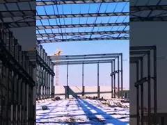 Shenyang Baird steel structure bulding- steel structure construction in winter