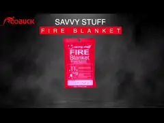 Аварийное одеяло стеклоткани огня теплостойкое для дома и школы video