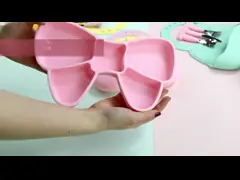 Полный силиконовый соломенный крышка в 3D дизайн легкий силиконовый детский столовой набор video