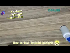 15mins Typhoid Rapid Test Kit Feces Serum Plasma Sample Salmonella Typhi Antigen Test