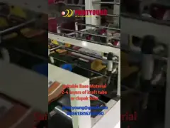HD-0813 Cement Bag Bottom Gluing Pasting Machine High Speed video