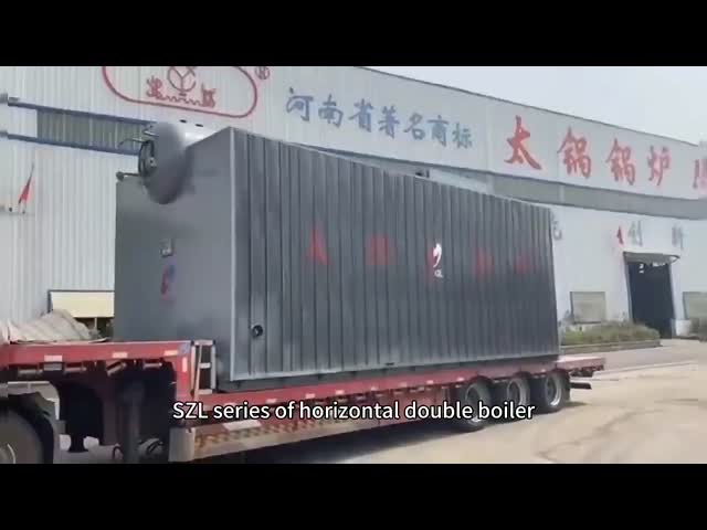 Horizontal 50 Ton Coal Fired Water Tube Steam Boiler For Fertilizer Plant