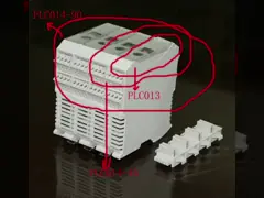 4 Poles OEM ODM PLC Housing 22.5mm Light Grey UL94V-0