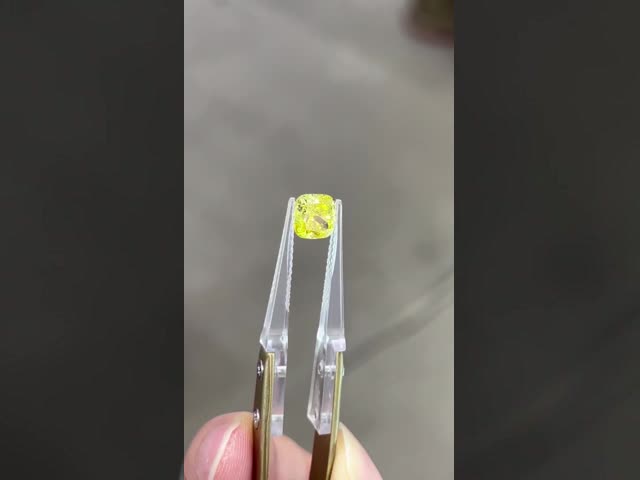 diamante fraco HPHT Diamond Certified Synthetic Diamonds amarelo crescido laboratório do coxim