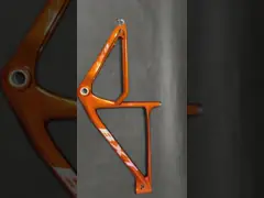 Цвет ясности рамки горного велосипеда волокна углерода 29ер МТБ оранжевый video