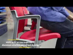 Stałe siedzenia stadionowe z tworzywa sztucznego odpornego na promieniowanie UV na boisko do piłki nożnej na świeżym powietrzu