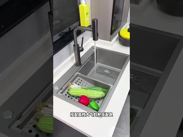 Gooseneck Kitchen Pull Out Sink Faucet Hot And Cold Water Antisplash