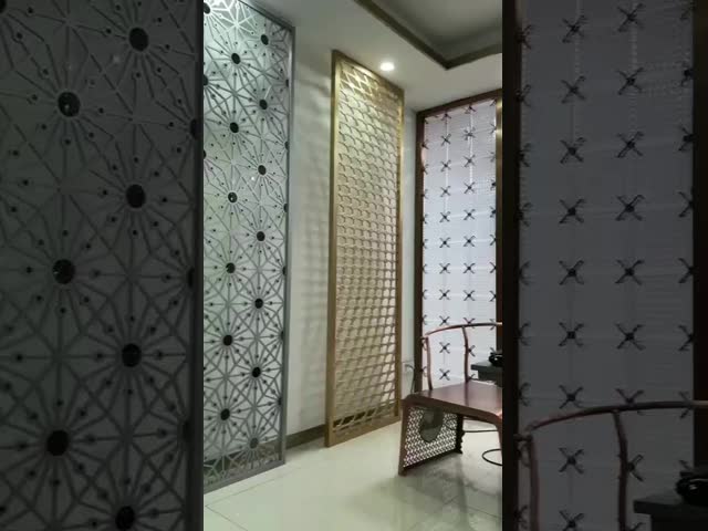 304 Rose Gold Stainless Steel Room Divider Screen Modern Decoration