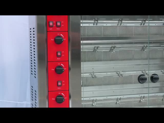 30pcs Rotisserie Chicken Gas Oven Roasted Chicken Machine With Overheat Protection