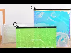 China A5 A6 A7 Travel PVC Document Pouch Plastic Pocket Zipper Clear supplier