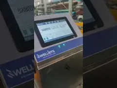 50u Nozzle 34 Dot Continuous Inkjet Printer Высокоскоростной батовый кодирующий струйный принтер video