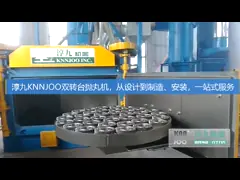 Горизонтальный очищать workpieces взрывая машины съемки роторной таблицы ISO9001 video