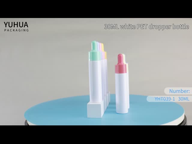 30ml Plastic Dropper Bottle Hair Oil Cosmetic Packing Customized Logo