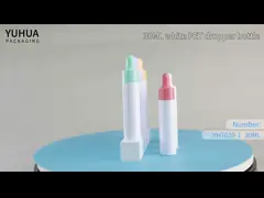 пластиковый логотип масла волос бутылки капельницы 30ml косметический пакуя подгонянный video