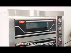 машина 0.3Kw печи пиццы палубы 6 подносов тройная для буфета ресторана video