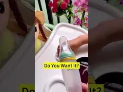 Штранг-прессование силикона качества еды младенческих жидкостных питаясь детей бутылки силикона интегрированная комплементарная бутылка еды video