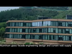 Rifornimento della facciata di progettazione di ingegneria di vetro di alluminio e della parete divisoria