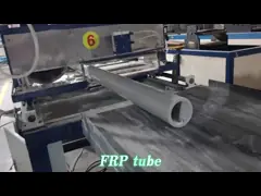 FRP Pultrusion Round Tube 76x8mm Length 2400mm Surface With Knitted Mat Wrapping