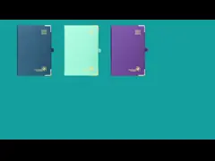 Организатора стола плановика 2024 PU кожаная выбитая повестка дня ежедневного профессионального еженедельная video