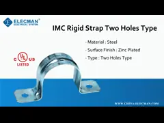 2 Holes Type Galvanized Steel IMC Rigid Conduit Fittings Strap 1/2