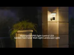 свет стены сада СИД 3000K 6000K солнечный для на открытом воздухе загородки шага video