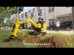 Дорога Crawler экскаватора электрического дистанционного управления 1 тонны небольшая микро- задавливая землекопа Crawler гидравлический video