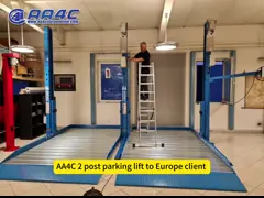 AA4C 2 Post Car Parking Dual Column Parking Lift Auto Storage Automobile Parking Lift  2.3T 2.7T 3.2T
