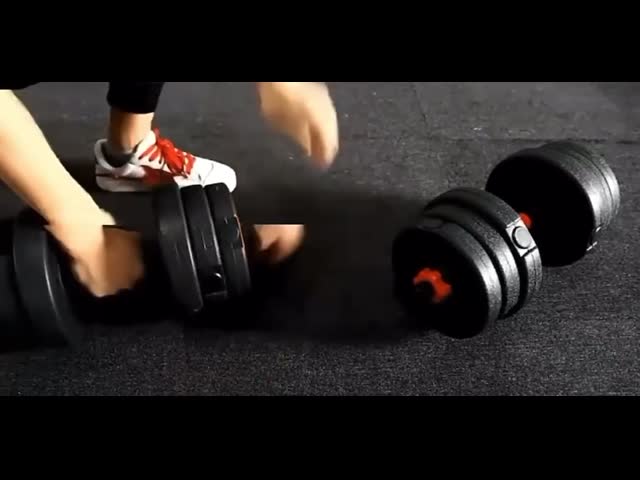 Многофункциональная штанга гантели цемента устанавливает штангу Kettlebell гантели установила для людей