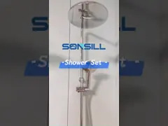 Набор смесителя набора и дождя ливня круглой головки Bathroom меди Chrome video